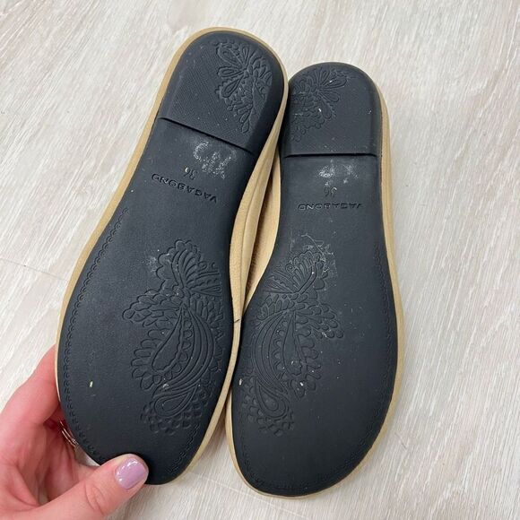 Vagabond Women’s EU 36 US 6 Perforated Floral Tan Casual Slip on Flats Loafers - Picture 7 of 9